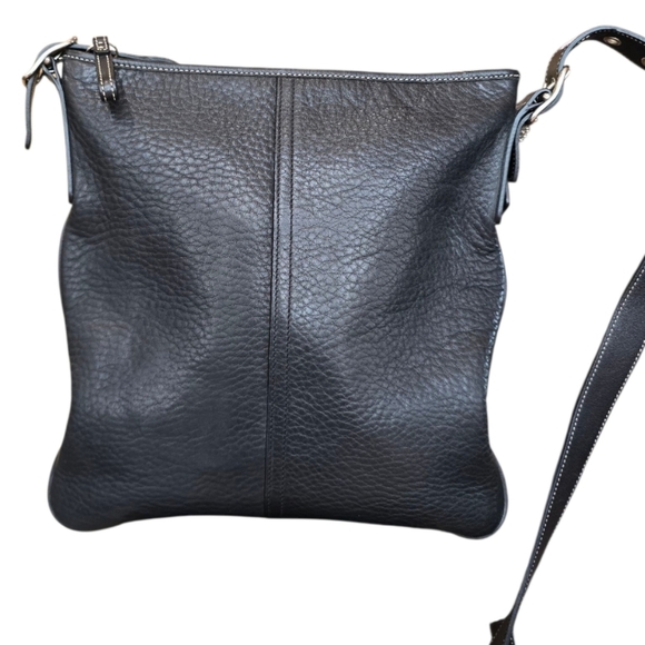 Coach Black Pebbled Leather Vintage Crossbody Messenger Handbag - Picture 3 of 16
